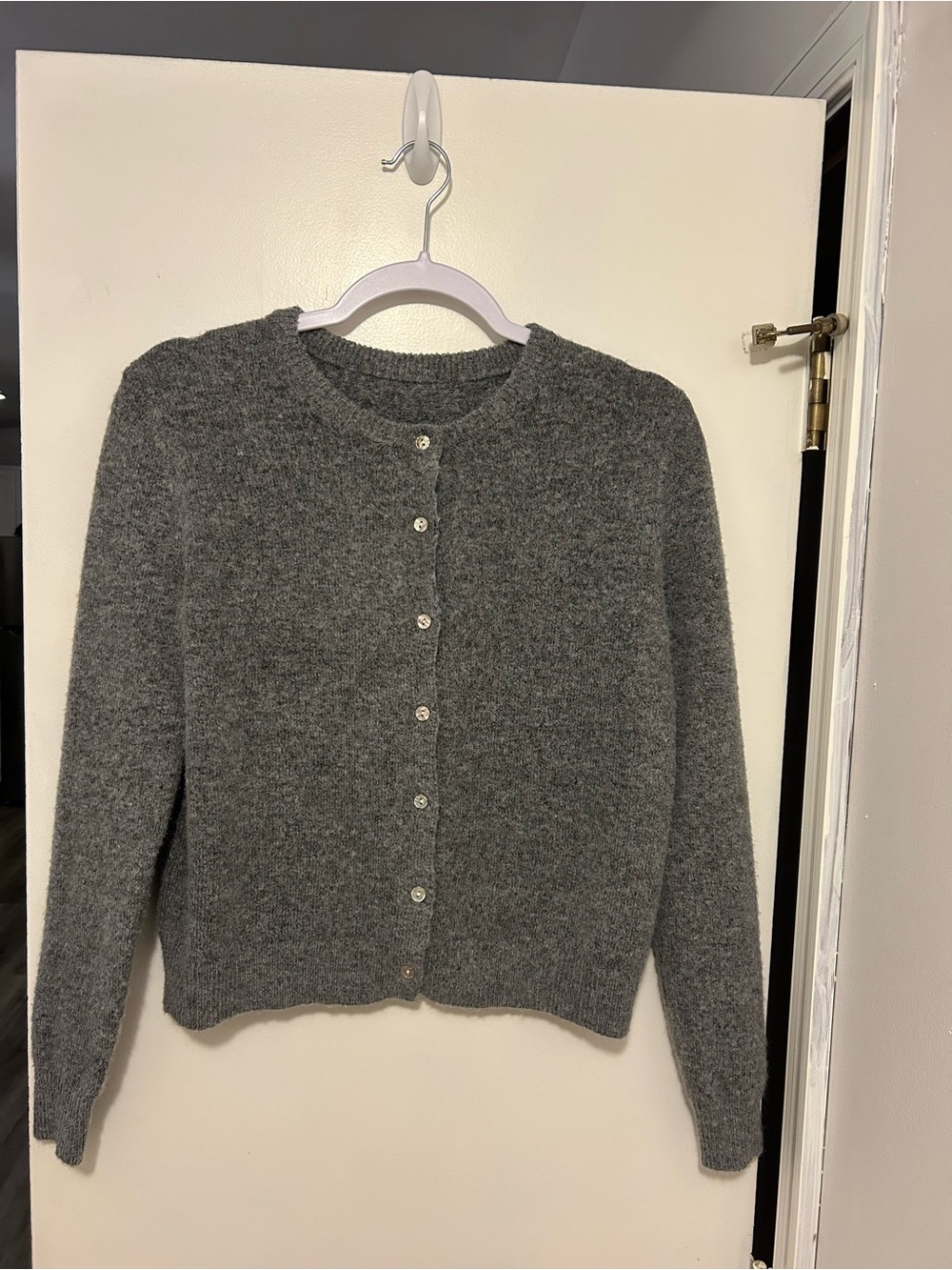 Women’s Grey Cardigan Sweater